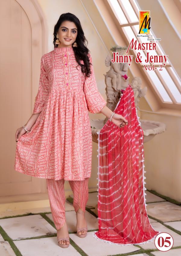 Master Jinny And Jenny 2 Tunic Style Rayon Ready Made Collection